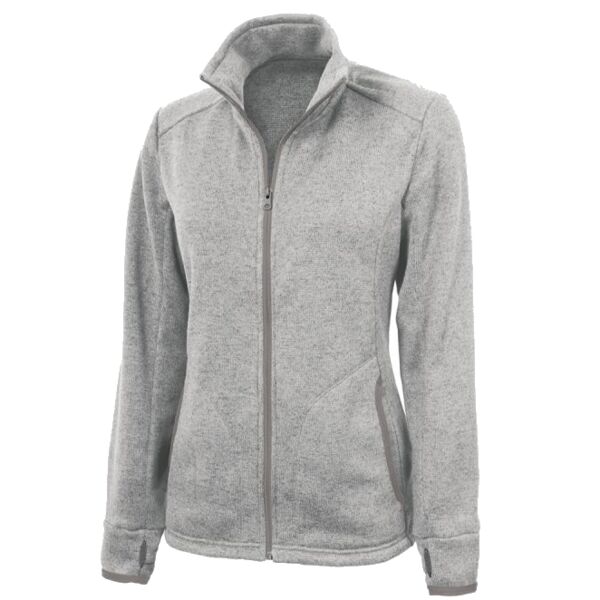 Charles River Women's Heathered Fleece Jacket Thumbnail